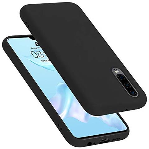 Custodia Compatibile Con Huawei P30 In Liquid Nero - Coperchio Protettivo In Silicone Tpu Flessibile - Foto 1