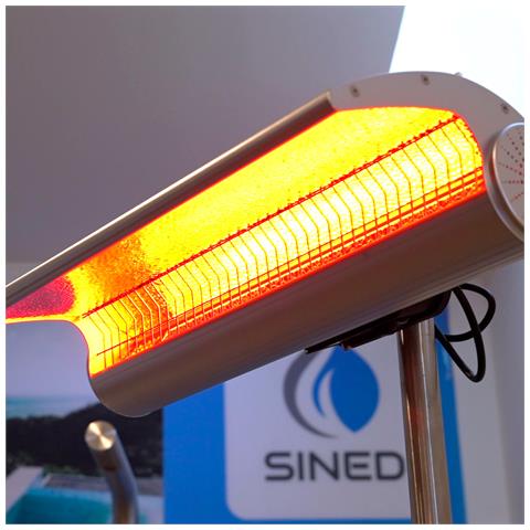 Stufa Infrarossi Parete 2000 Riscaldatore Riflettente Parete Con Telecomando 2000w Grigio Con Telecomando Ottimo Anche Come Diffusore Di Calore A Parete Protetto Contro I Getti Dacqua Ip65 - Foto 2