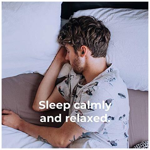 Sonno Protezione Delludito Tappi Per Le Orecchie - Protegge Lorecchio E D Sonno Riposante (lungo Nero)  - Foto 4