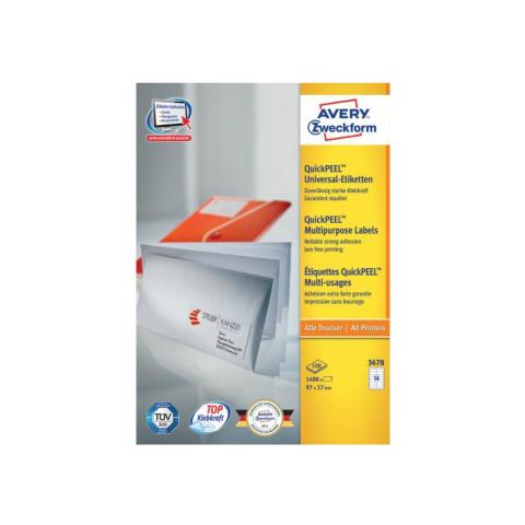 Etichette Multiuso per Stampante 97 x 37 mm Confezione 100 fogli - Foto 5