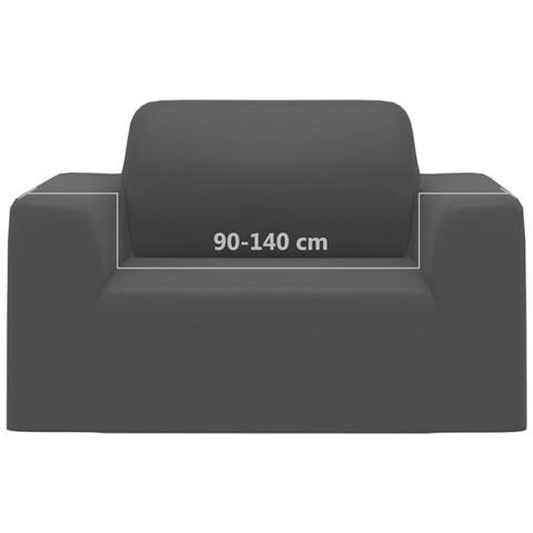 Fodera Elasticizzata Per Divano Jersey Di Poliestere Antracite - Foto 11