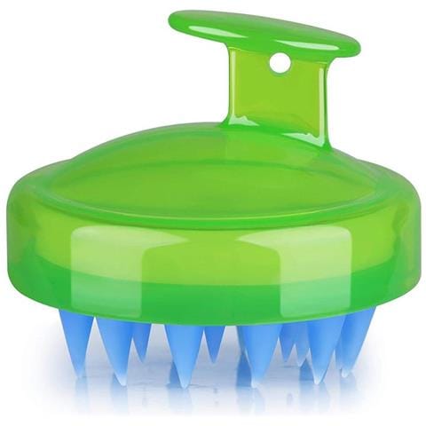 Spazzola Per Massaggio E Peeling Del Cuoio Capelluto Verde - Foto 1