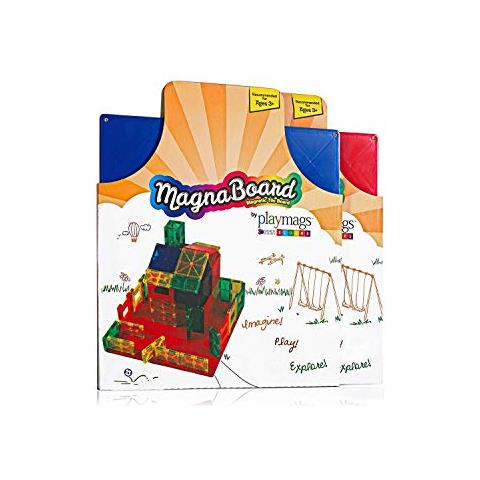 Tavolo Da Costruzione - Piastra Di Partenza Magnetica O Altre Piastrelle Magnetiche - Ottimo Da Aggiungere A Qualsiasi Giocattolo Di Piastrelle Magnetiche - I Colori Possono Variare - Foto 1