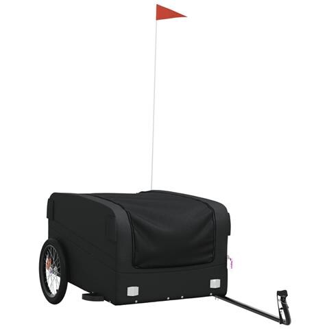 Rimorchio Da Bici Nero 45 Kg In Ferro - Foto 2