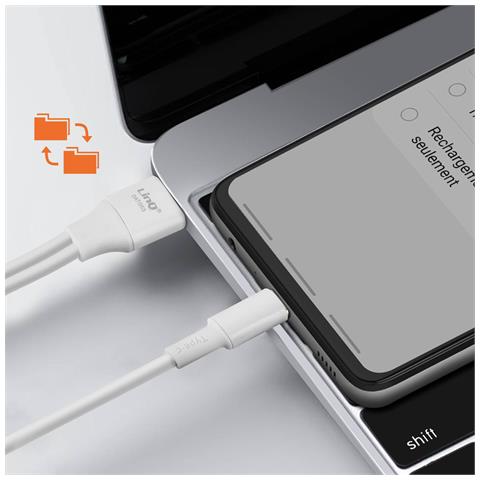 Cavo Da Usb-a / Usb-c Verso Usb-c, Lightning E Micro-usb 1 Metro E 20, Bianco - Foto 2