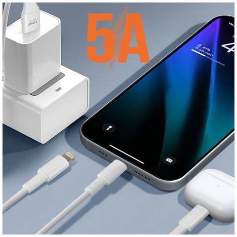 Cavo Da Usb-a / Usb-c Verso Usb-c, Lightning E Micro-usb 1 Metro E 20, Bianco - Foto 5