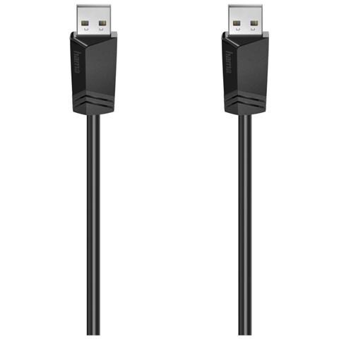 Cavo USB A M / USB A M, USB 2.0, 1,5 metri, nero - Foto 1