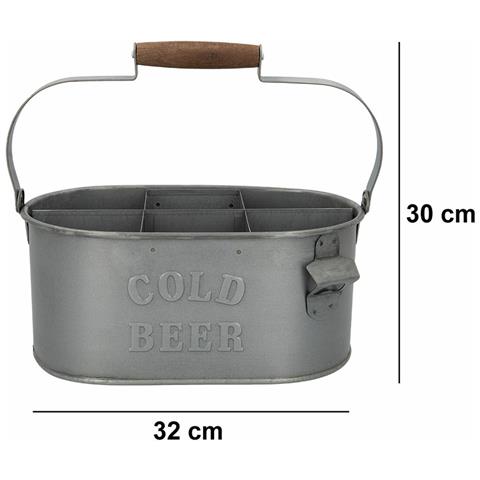 Cesta Decorativa Portabottiglie 35,5 X 16 X 19,5 Cm (6 Unità) - Foto 2