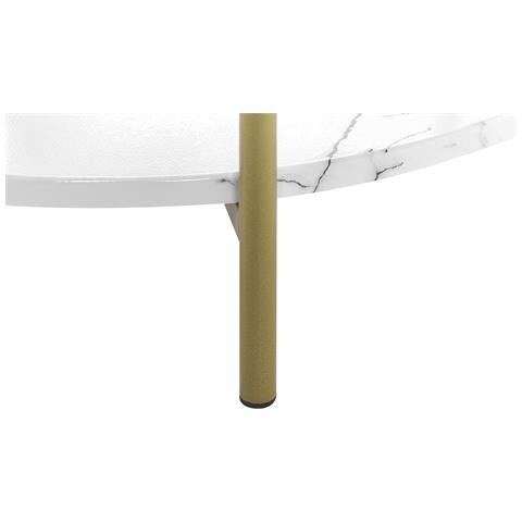 Tavolino Da Caffè Reva Marmo Bianco - Foto 2