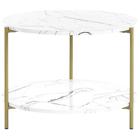 Tavolino Da Caffè Reva Marmo Bianco - Foto 6