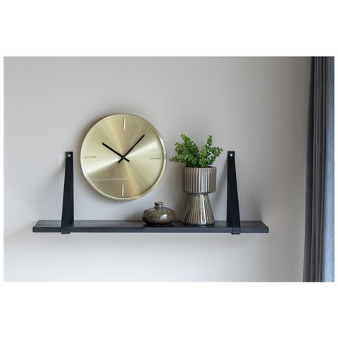 Mensola Marea - Nero - Legno - 20x80x2 Cm - Foto 2