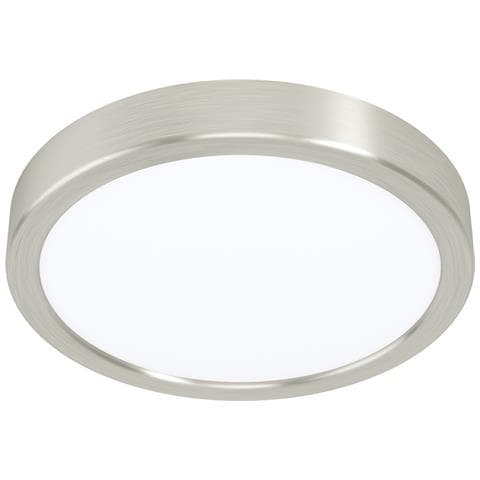 Plafoniera Moderna Fueva 5 Acciaio Nichel Satinato Led Integrato 17w Ip20 - Foto 1