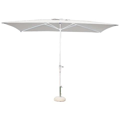 Ombrellone Da Giardino 2x3 Mt Con Palo Centrale In Acciaio E Apertura A Manovella Sospiro - White - Foto 1