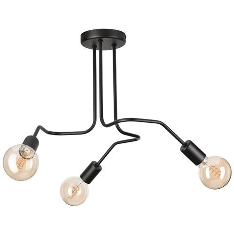 Lampada A Sospensione Damiano - Nero - Metallo - 40x55x55 Cm - Foto 1