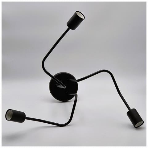 Lampada A Sospensione Damiano - Nero - Metallo - 40x55x55 Cm - Foto 8