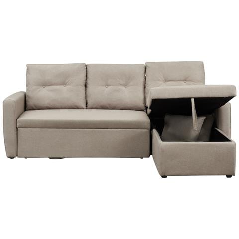 Malmo Divano Letto Angolare Beige A 4 Posti - Foto 2