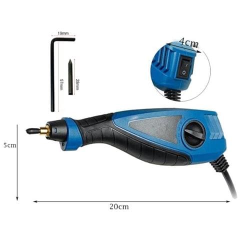 Incisore Elettrico Per Incisione Lettere Numeri Decorazione Legno Disegno Vetro - Foto 5