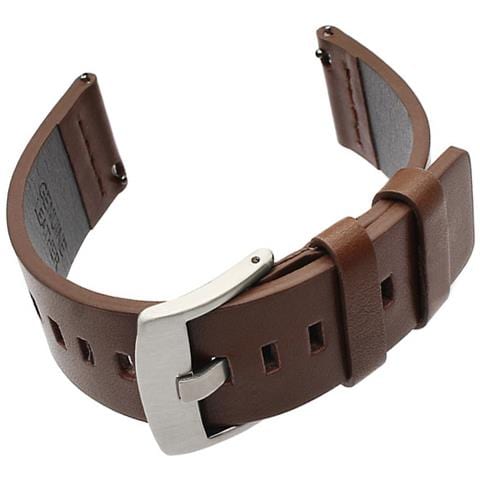 Cinturino In Pelle Da 24 Mm Per Smartwatch Suunto 9 E Fossil Coffee - Foto 1