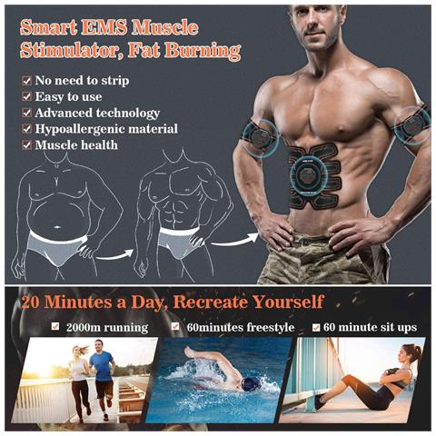 Smart Abdominal Trainer Con Cerotti In Gel - Foto 6