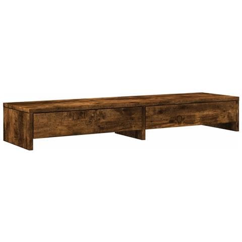 Supporto Monitor Con Cassetti Rovere 100x27x15 Cm In Truciolato - Foto 2