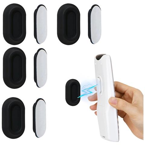 Supporto Magnetico Per Telecomando A 4 Pezzi, Organizer Per Telecomando Tv In Silicone Black - Foto 1