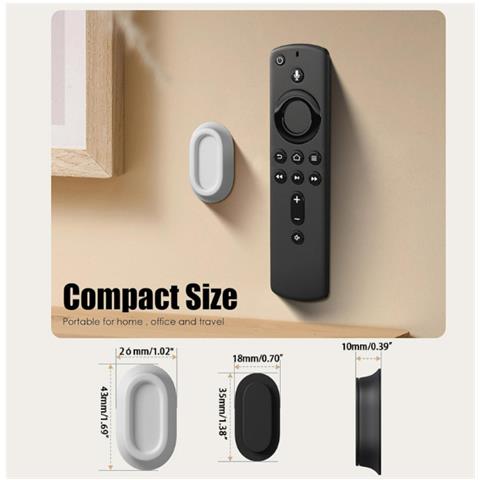 Supporto Magnetico Per Telecomando A 4 Pezzi, Organizer Per Telecomando Tv In Silicone Black - Foto 10