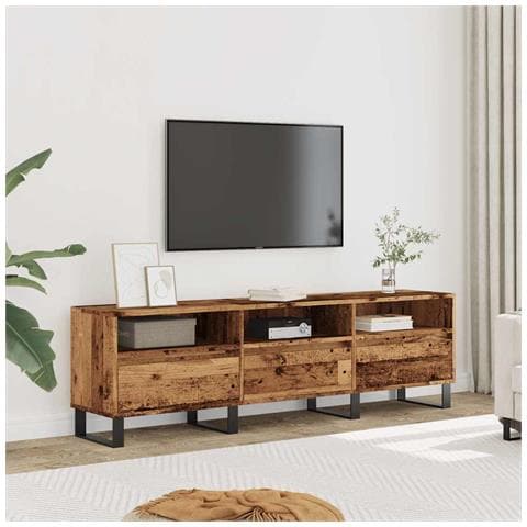 Mobile Porta Tv Legno Antico 150x30x44,5 Cm Legno Multistrato - Foto 3