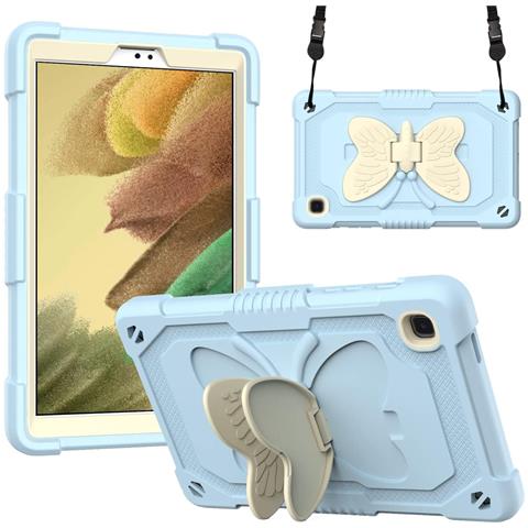 Custodia Pieghevole Butterfly Per Samsung Galaxy Tab A7 Lite 2021 - Colore Blu - Foto 1