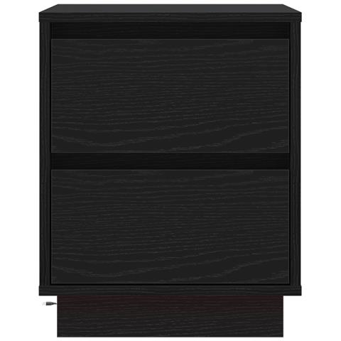 Comodini con luci LED 2 pz nero 39x34.5x50 cm - Foto 9