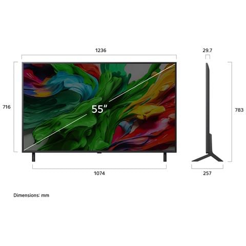 QNED evo AI 55QNED85A6C 139,7 cm (55") 4K Ultra HD Smart TV Wi-Fi Nero - Foto 2