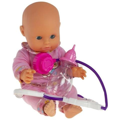 Bambola Pipi Con Accessori Dottor Biberon E Stetoscopio, Rosa - Foto 1