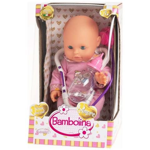 Bambola Pipi Con Accessori Dottor Biberon E Stetoscopio, Rosa - Foto 2