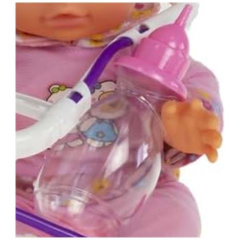 Bambola Pipi Con Accessori Dottor Biberon E Stetoscopio, Rosa - Foto 5