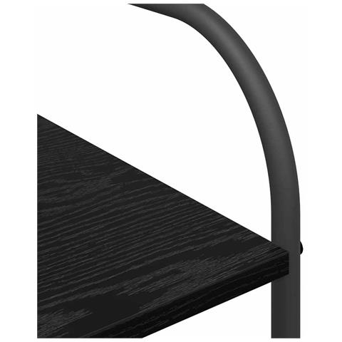 Stendibiancheria Nero 120 x 44 x 160 cm Legno multistrato - Foto 9