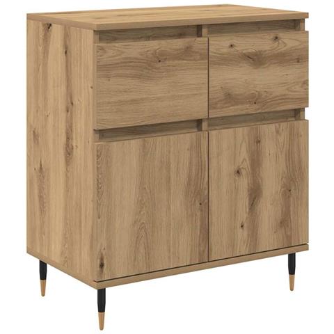 Credenza con cassetto Rovere artigianale 60 x 35 x 70 cm - Foto 1