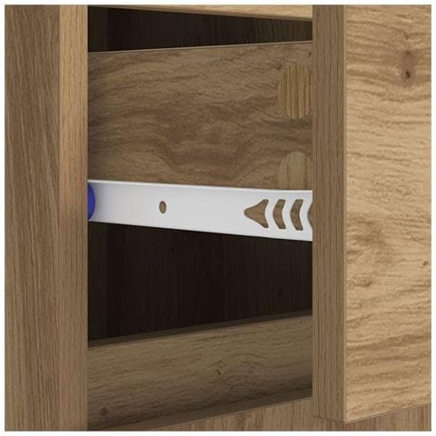 Credenza con cassetto Rovere artigianale 60 x 35 x 70 cm - Foto 9