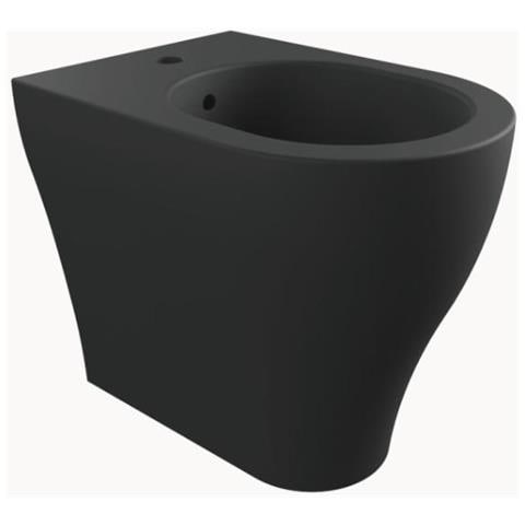 Bidet A Pavimento Filo Parete Flaminia App Ap217 - Nero Opaco Monoforo Da Ordinare - Foto 1