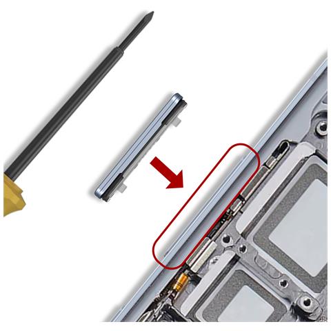 Pulsante Volume Originale Per Galaxy S25 / S25 Plus Service Pack, Azzurro - Foto 2