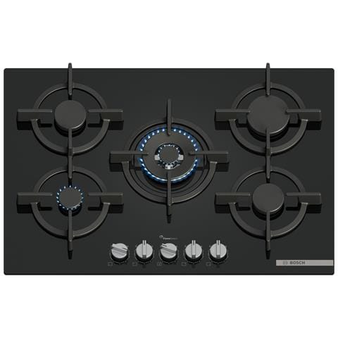 Serie 6 PPQ7A6I15 Piano cottura a gas 75 cm 5 fuochi Vetro Nero - Foto 1