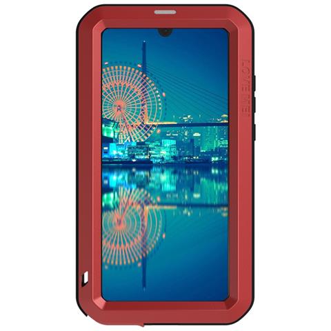 Cover per P30 - Silicone+Vidrio+Metallo, Rosso, Antiurto - Foto 2