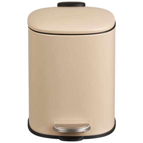Pattumiera A Pedale Lodi In Metallo Beige Soft Close 3 Litri - Foto 2