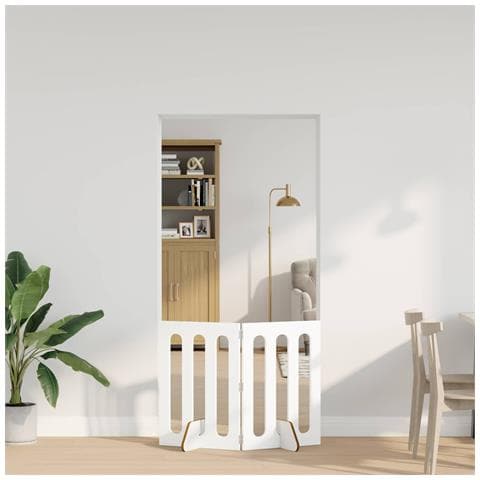 Recinto pieghevole per animali 2 pcs Bianco 100,5 x 38 x 70 cm - Foto 2