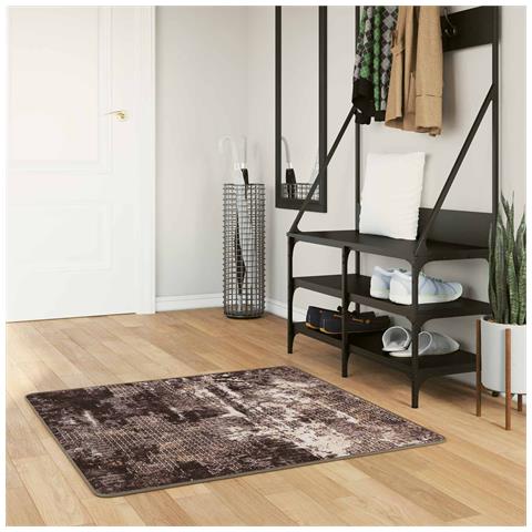 Runner Tappeto MARSA Nero 100 x 100 cm Poliestere e PVC - Foto 2
