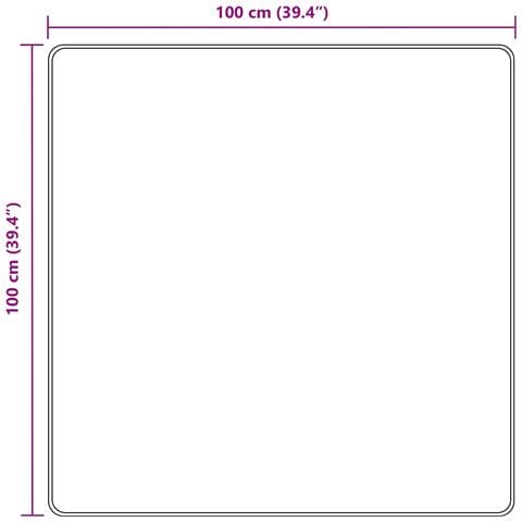 Runner Tappeto MARSA Nero 100 x 100 cm Poliestere e PVC - Foto 7