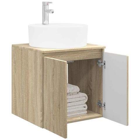 Mobile Lavabo da Parete Rovere Sonoma 49,5 x 44,5 x 65 cm - Foto 2