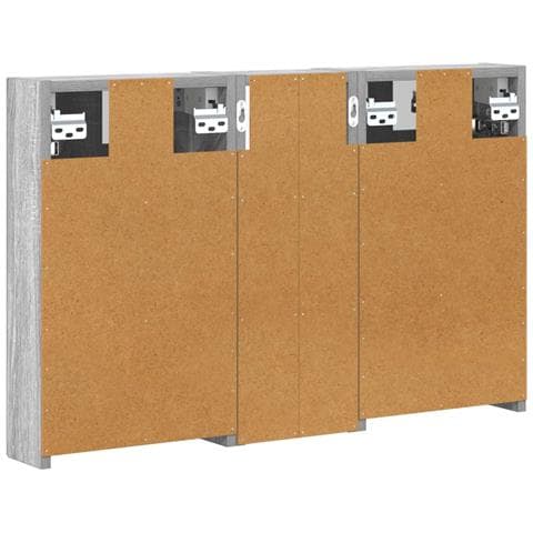 Set di Armadi da Bagno con lo scaffale 3 pcs 80 x 10,5 x 50 cm - Foto 9
