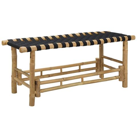 Panchina da giardino 110 x 38 x 40 cm Bambù Naturale - Foto 1