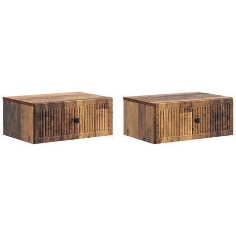 Armadio da Notte 2 pcs Legno antico 49 x 34,5 x 20 cm - Foto 1