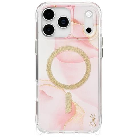 Custodia Per Iphone 17 Pro Max Rosa Con Ricarica Magnetica Uniq - Foto 1