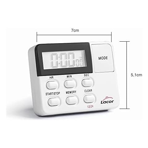 60802 - Orologio da cucina con sveglia, timer e programmabile - Foto 3